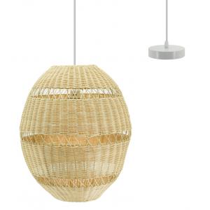 Photo NLA2773 : Natural rattan ball lamp