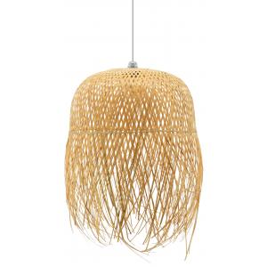 Photo NLA3010 : Natural rattan and metal ball lampshade 