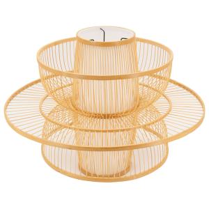 Photo NLA3020 : Natural design and openwork bamboo lampshade
