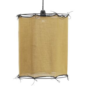 Photo NLA3430 : Saffron yellow cotton lampshade