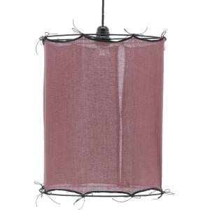 Photo NLA3450 : Burgundy cotton lampshade