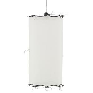 Photo NLA3460 : White cotton long lampshade