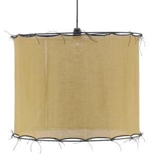 Photo NLA3510 : Big saffron yellow cotton lampshade