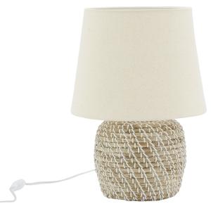 Photo NLA3740 : Lampe de chevet en jonc naturel et coton