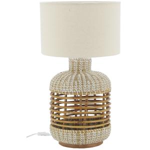 Photo NLA3760 : Lamp in rush and rattan