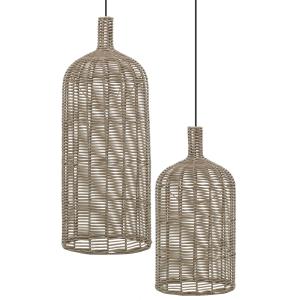 Photo NLA389S : Lamps in grey tinted resin