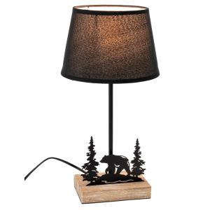 Photo NLA4030 : Metal and wood lamp
