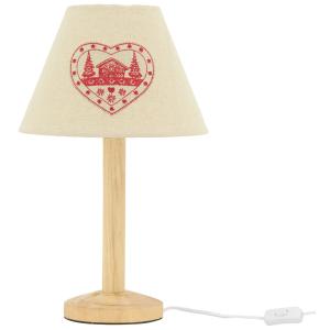 Photo NLA4360 : Pine and linen table lamp