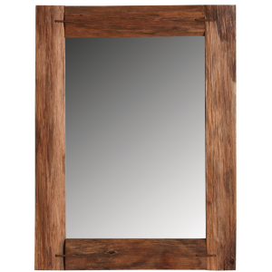 Photo NMI1650V : Rustic wooden mirror