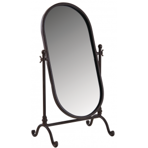 Photo NMI1690V : Standing lacquered metal mirror