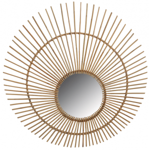 Photo NMI1750V : Rattan mirror