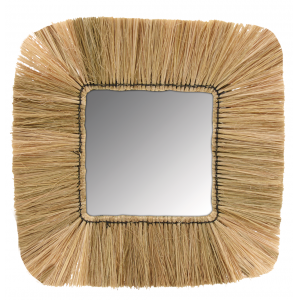 Photo NMI1840V : Natural rush square mirrors