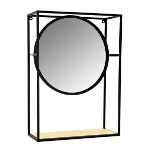 Photo NMI1960V : Metal and glass mobile mirror