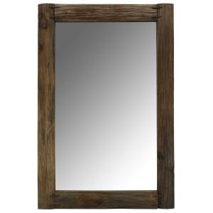 Photo NMI1970V : Rectangular recycled rustic wood mirror