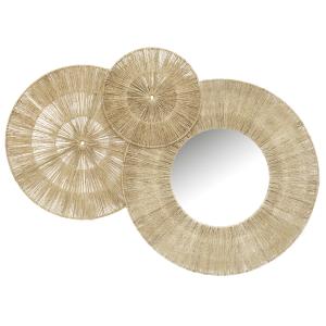 Photo NMI2120V : Miroir en jute