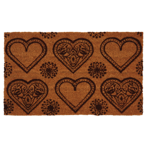 Photo NPA2060 : Door mat with 6 hearts