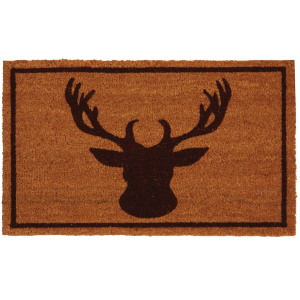 Photo NPA2080 : Coconut door mat with deer head design