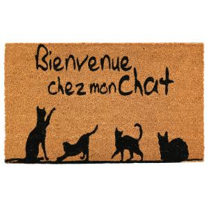 Photo NPA3010 : Coco door mats Bienvenue chez mon chat