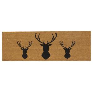 Photo NPA3040 : Coconut door mat with 3 deers