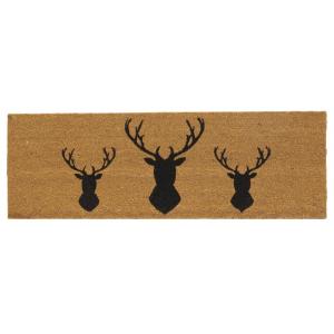 Photo NPA3040 : Coconut door mat with 3 deers