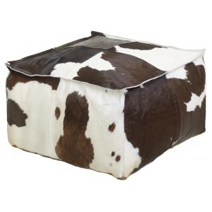 Photo NPO1580 : Cow skin pouffe