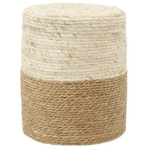 Photo NPO1690 : Pouf in jute and corn husk