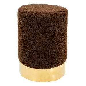 Photo NPO1720 : Pouf in teddy fabric