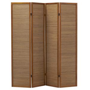 Photo NPV1750 : Pine wood and bamboo floor screen