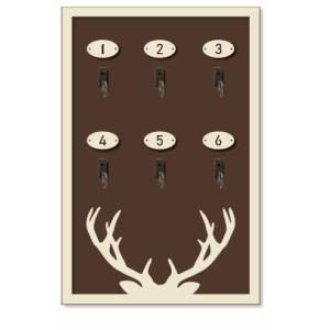 Photo NRA1510 : Wall-mounted key holder made of MDF