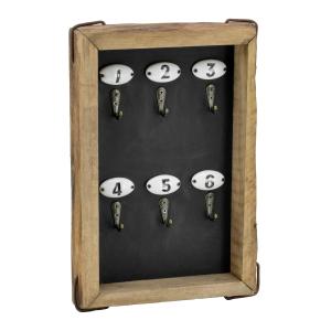 Photo NRA1520 : Wall-mounted key holder made from oak and MDF 