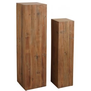 Photo NSE184S : Recycled wood plant stands