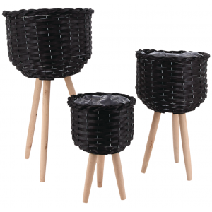 Photo NSE191SP : Black willow pot covers