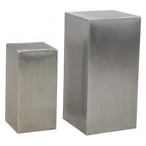 Photo NSE198S : Square zinc titanium display stands