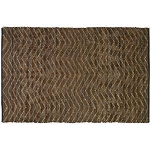 Photo NTA2642 : Grand tapis en jute et coton marron