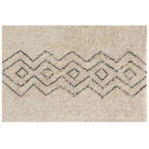 Photo NTA2650 : Tapis en coton naturel et noir