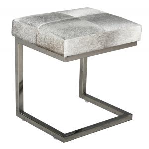 Photo NTB2310 : Design cow skin and stainless steel stool 