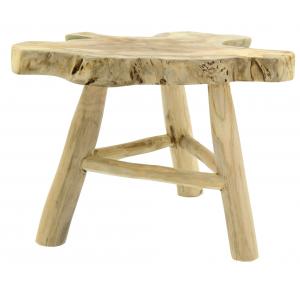 Photo NTB2370 : Tabouret 3 pieds en teck recyclé Arthur