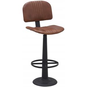 Photo NTB2460 : Leather and metal stool
