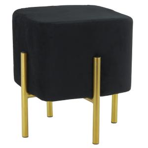 Photo NTB2600 : Tabouret en velours noir