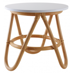 Photo NTE1170 : Children's rattan et wood table