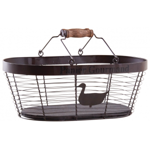 Photo PAM2680 : Metal basket with movable handles