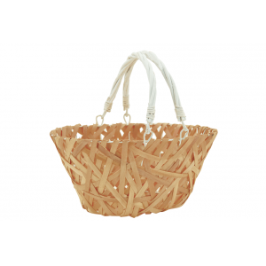 Photo PAM4860 : Wooden and lacquered willow basket