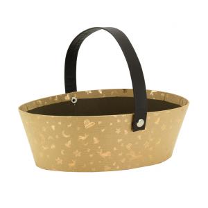 Photo PAM5020 : Kraft paper and gold basket 