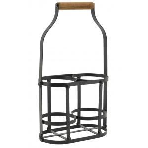 Photo PBO1801 : Metal basket for 2 bottles