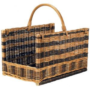 Photo PBU1520 : Willow log basket with handle
