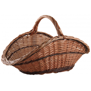 Photo PBU2370 : Stained buff split willow log basket