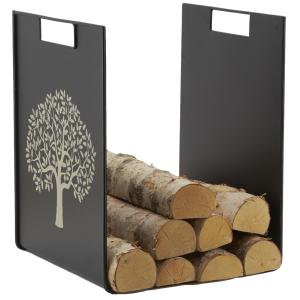 Photo PBU2450 : Grey metal logs holder