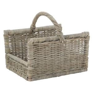 Photo PBU2460 : Log basket kuby grey