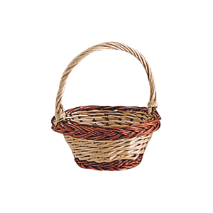 Photo PCF1340 : Willow basket with handle