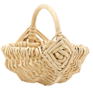 Photo PCF1410 : Mini panier en osier blanc